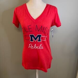 Champion Authentic Athletic Wear Red Ole Miss Shirt, S